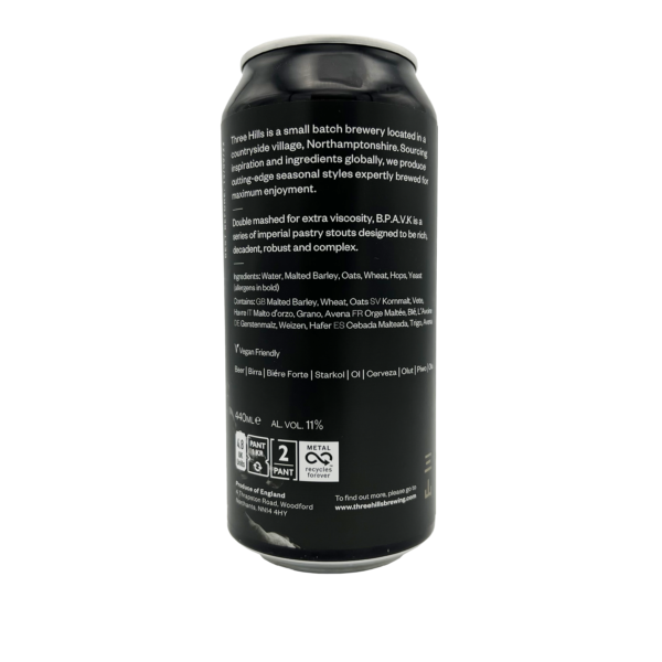 BPAVK Vanilla Custard Tart Imperial Pastry Stout by Three hills brewery