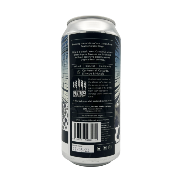 West Coast by Bestens Brewery back