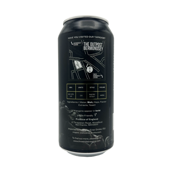 Chocolate Marshmallow S'more Pastry Stout by Three Hills back