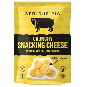 Crunchy snacking cheese by Serious Pig